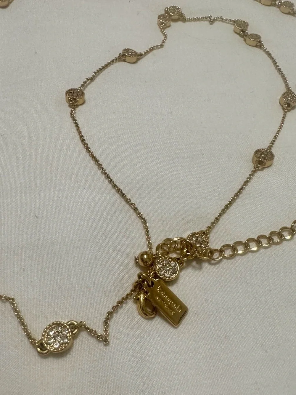 KATE SPADE GATSBY GOLD DOT MINI SCATTER NECKLACE NWT
